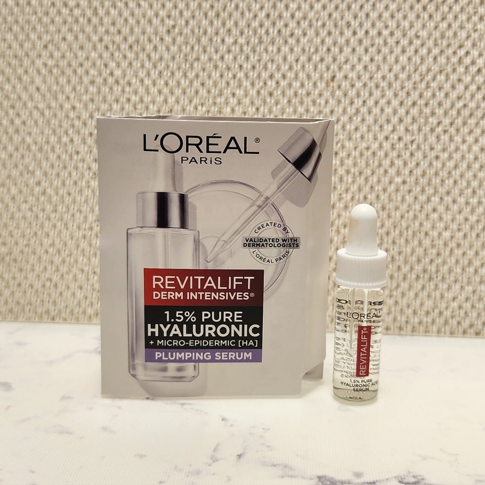 Loreal Revitalift 1.5% Pure Hyaluronic Plumping Serum Mini Travel Size .14 Oz